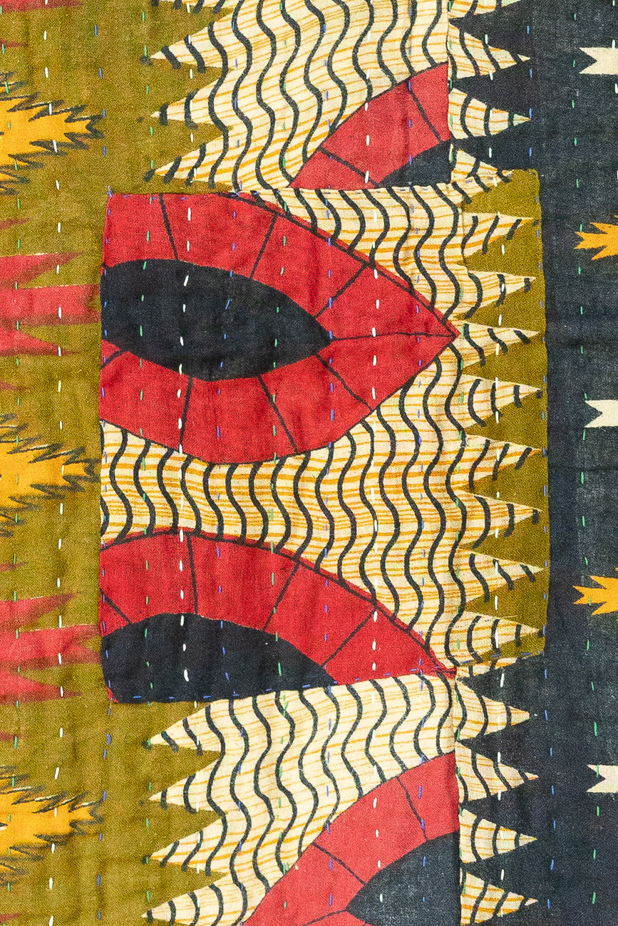 Thoughtful Kantha Throw