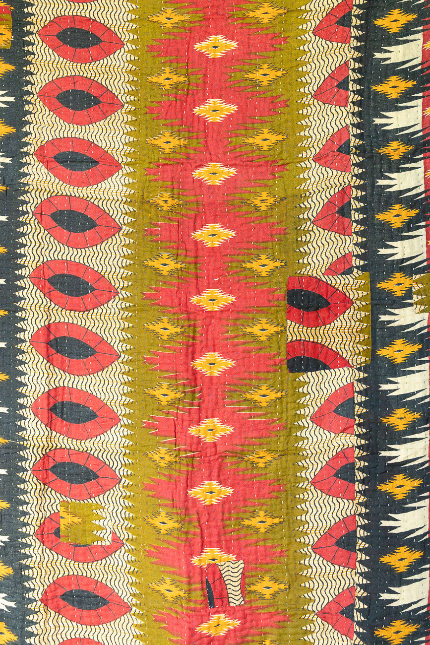 Thoughtful Kantha Throw