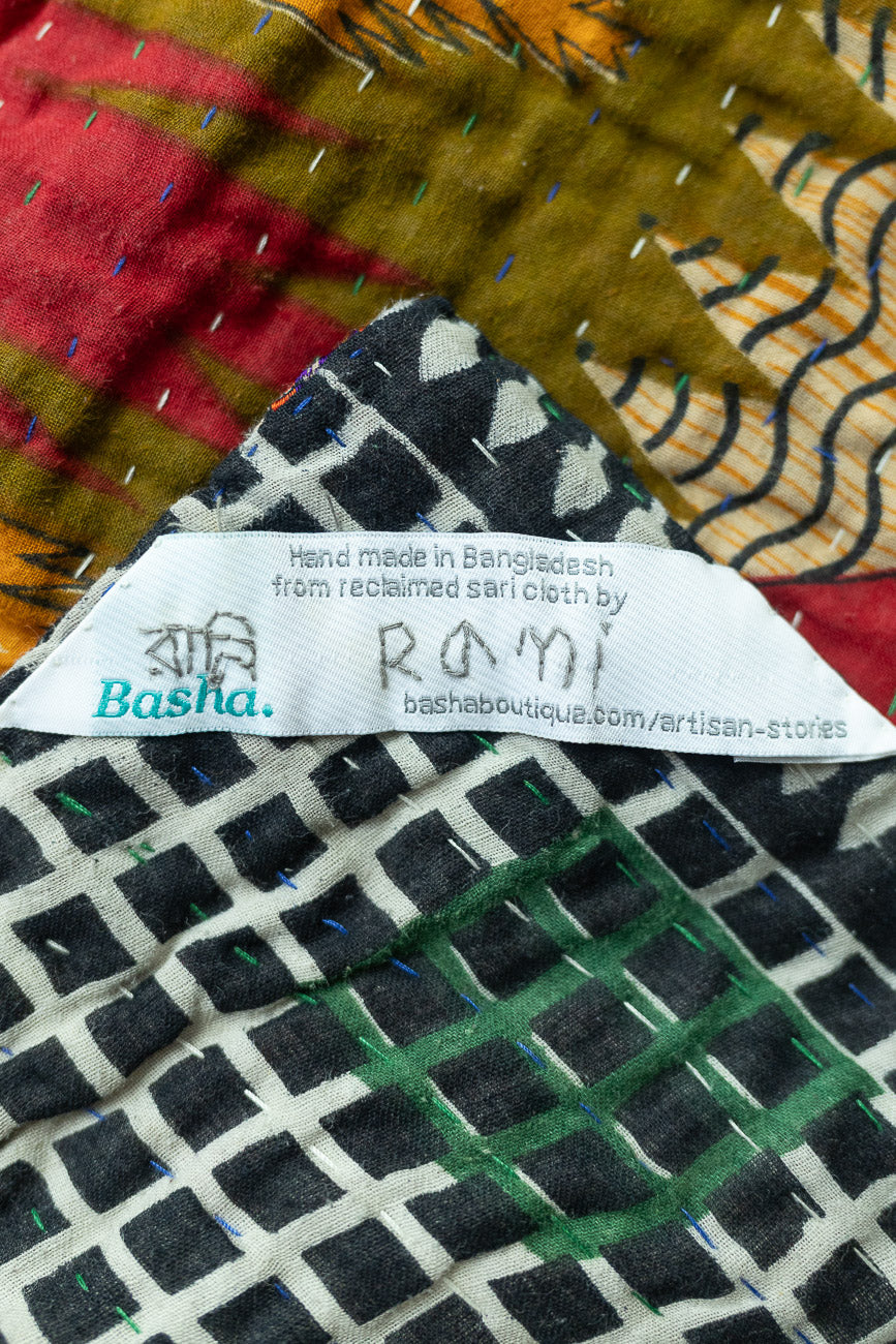 Thoughtful Kantha Throw