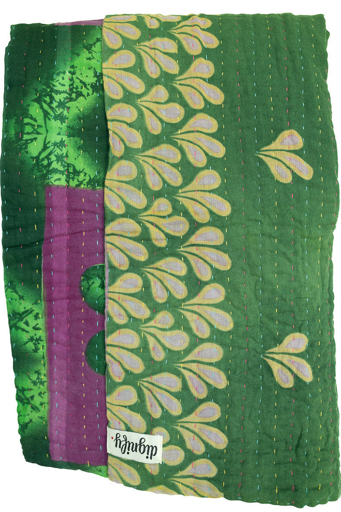 Kantha Throw Bed Quilt