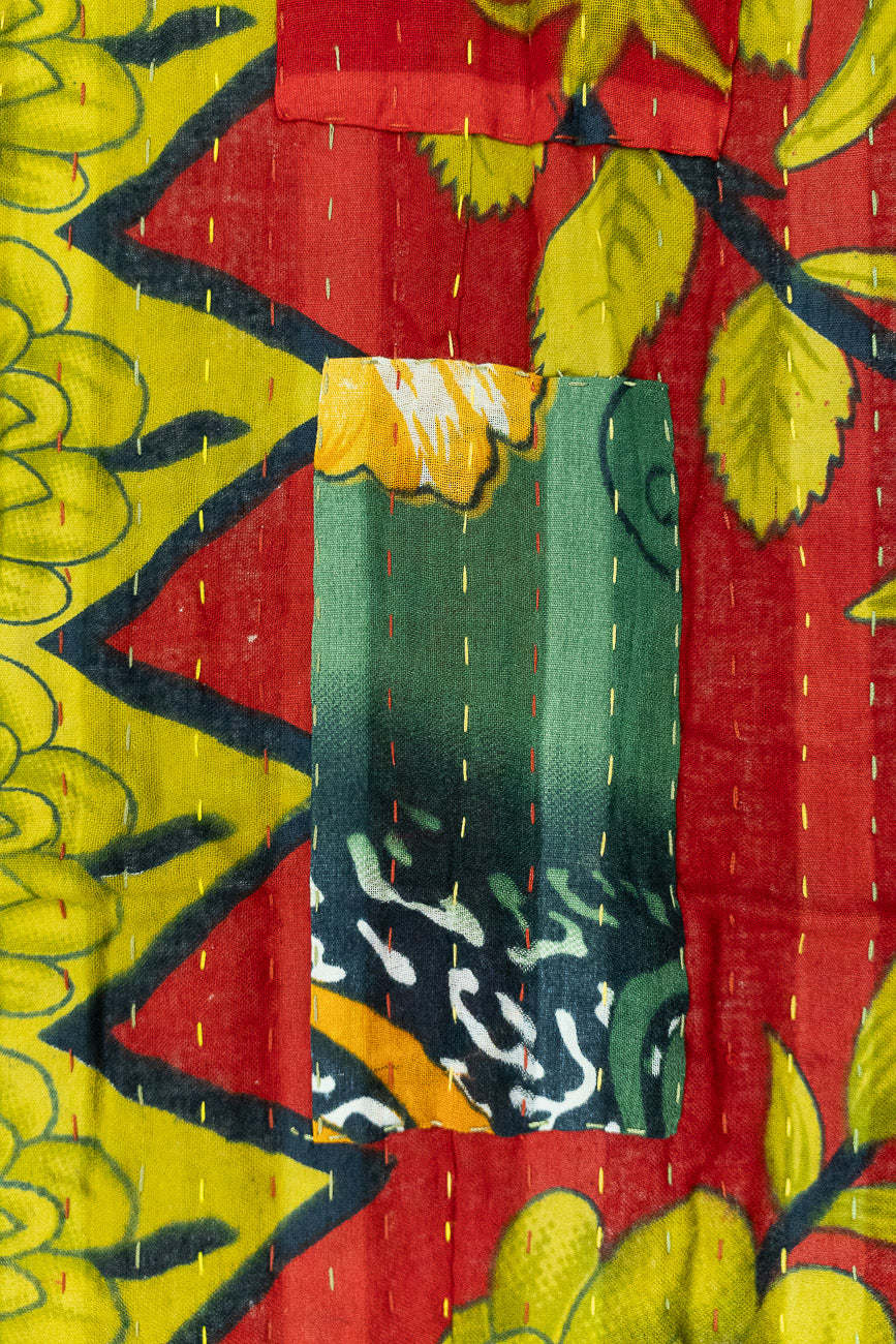 Tidings Kantha Christmas Throw