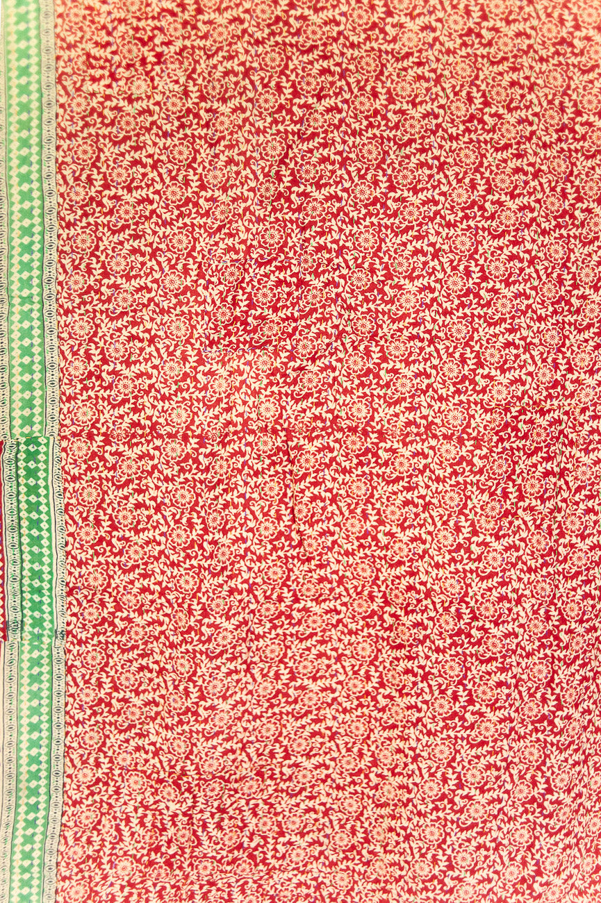 Tinsel Kantha Christmas Throw