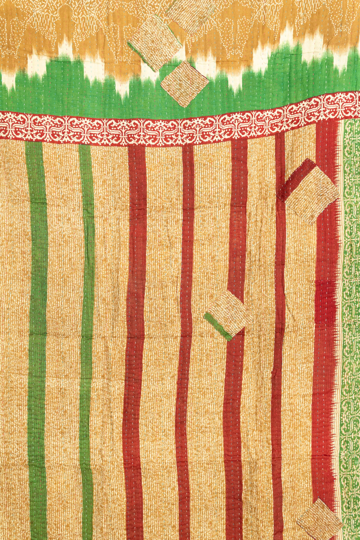 Tinsel Holiday Kantha Blanket