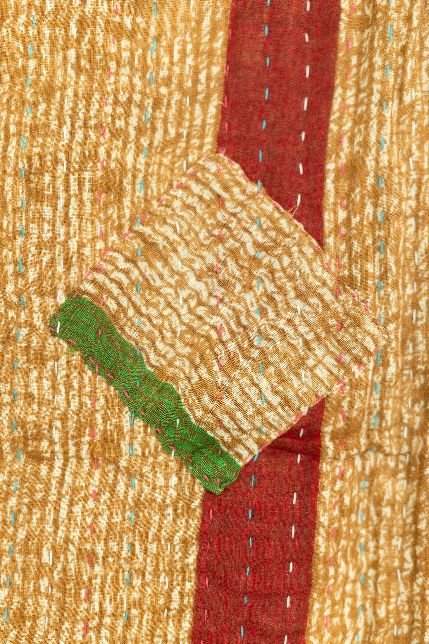 Tinsel Holiday Kantha Blanket