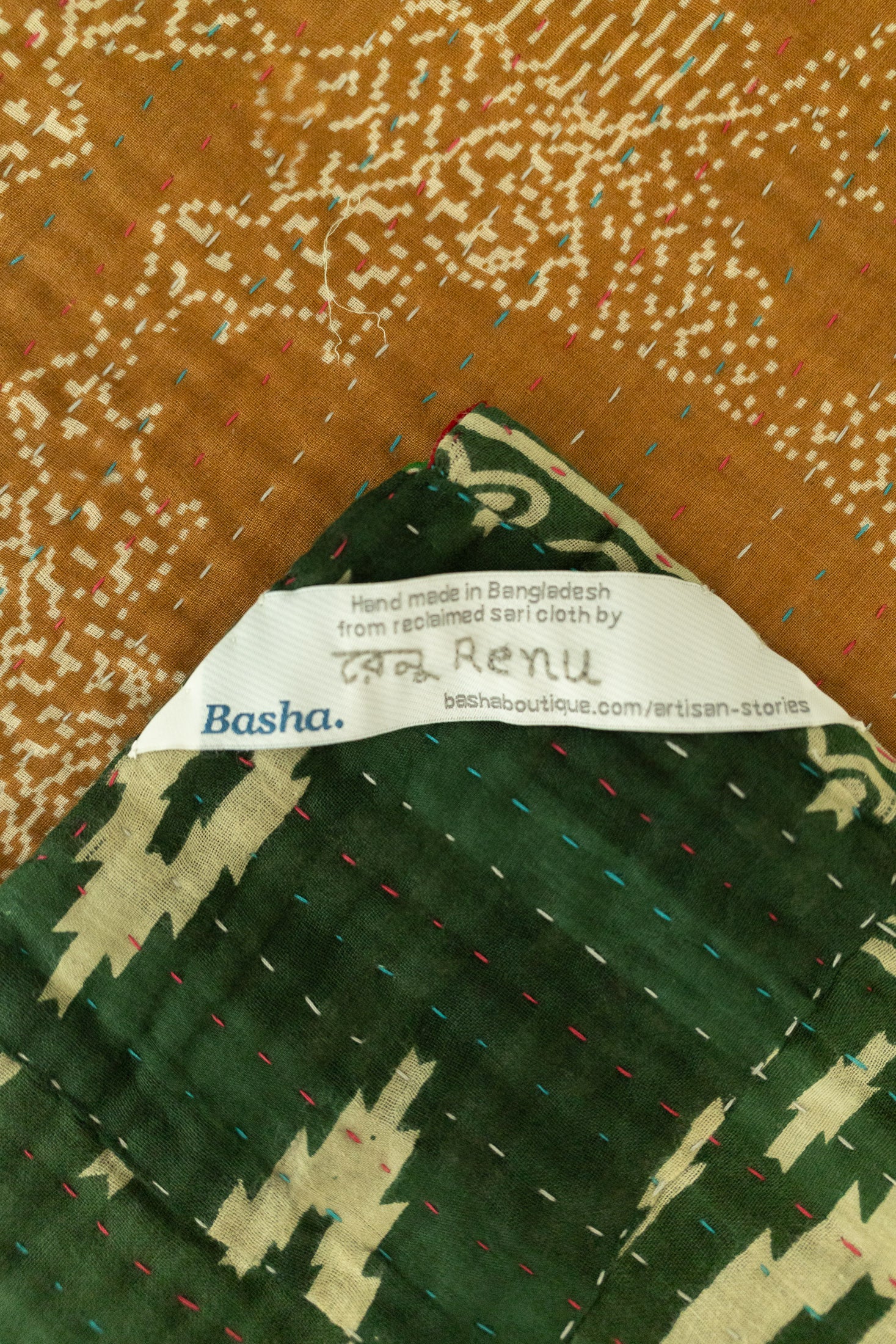 Tinsel Holiday Kantha Blanket