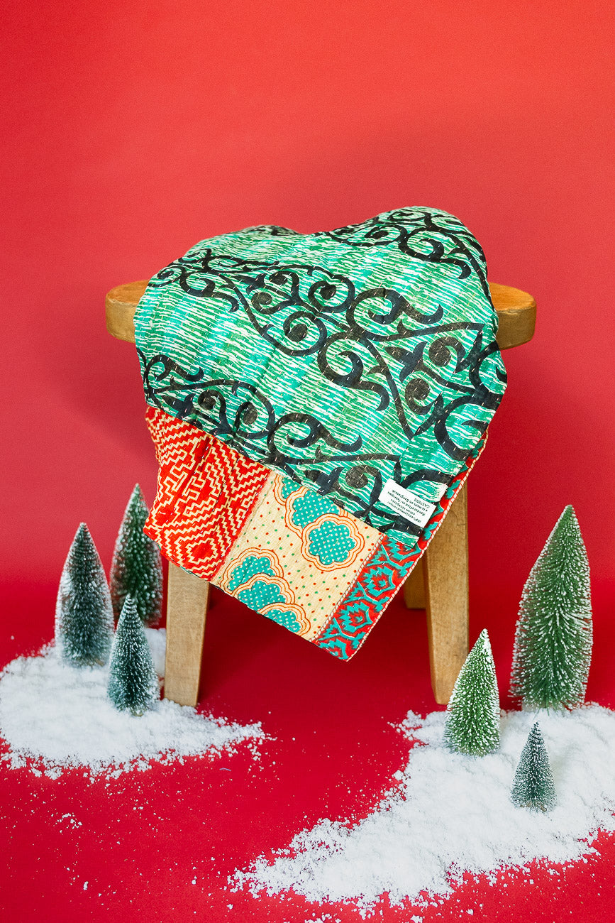 Tradition Kantha Christmas Throw