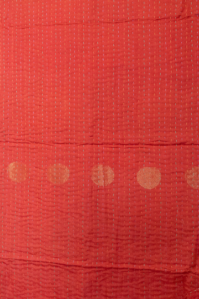 Tranquil Silk Blend Kantha Throw