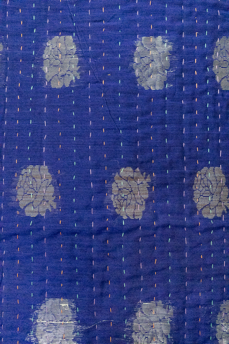 Tranquil Silk Blend Kantha Throw