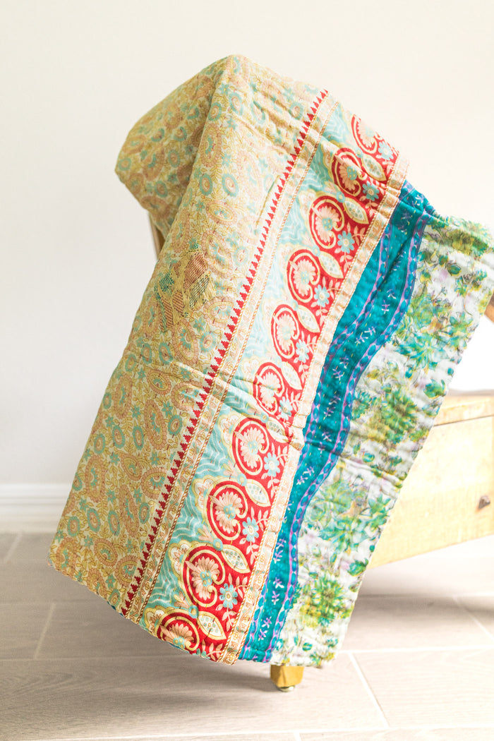 Treasure No. 3 Mini Kantha Blanket