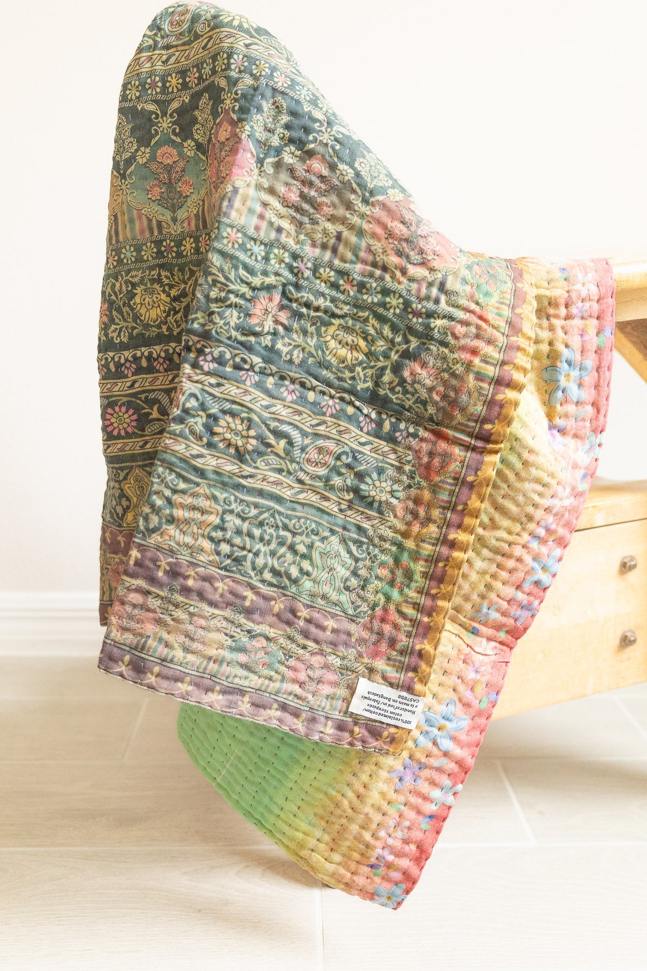 dignify Kantha Baby Blanket Quilt