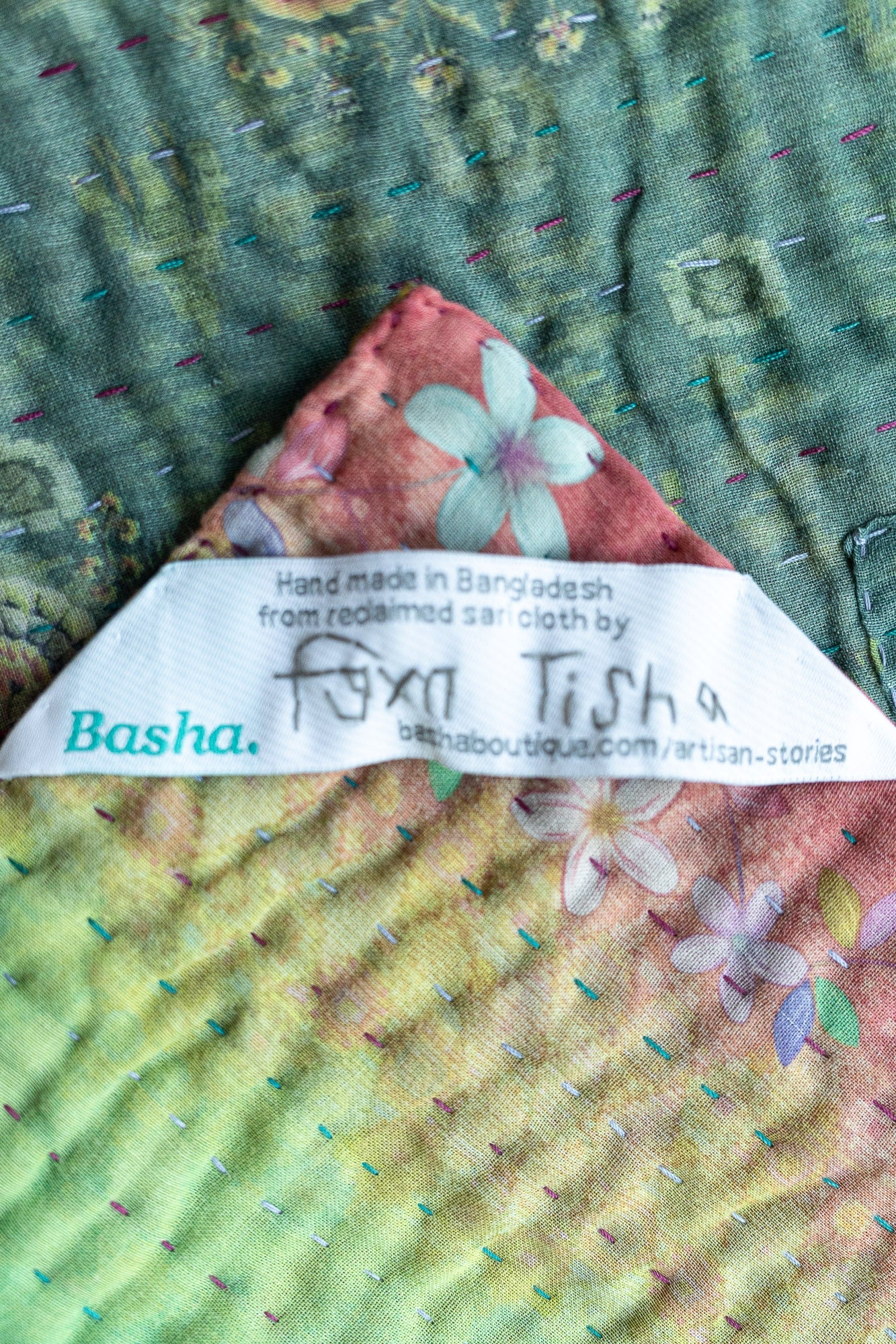 Treasure No. 3 Kantha Baby Blanket