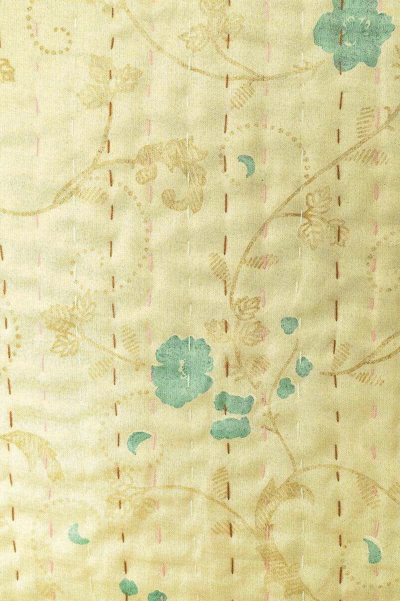 Truehearted Silk Blend Kantha Throw