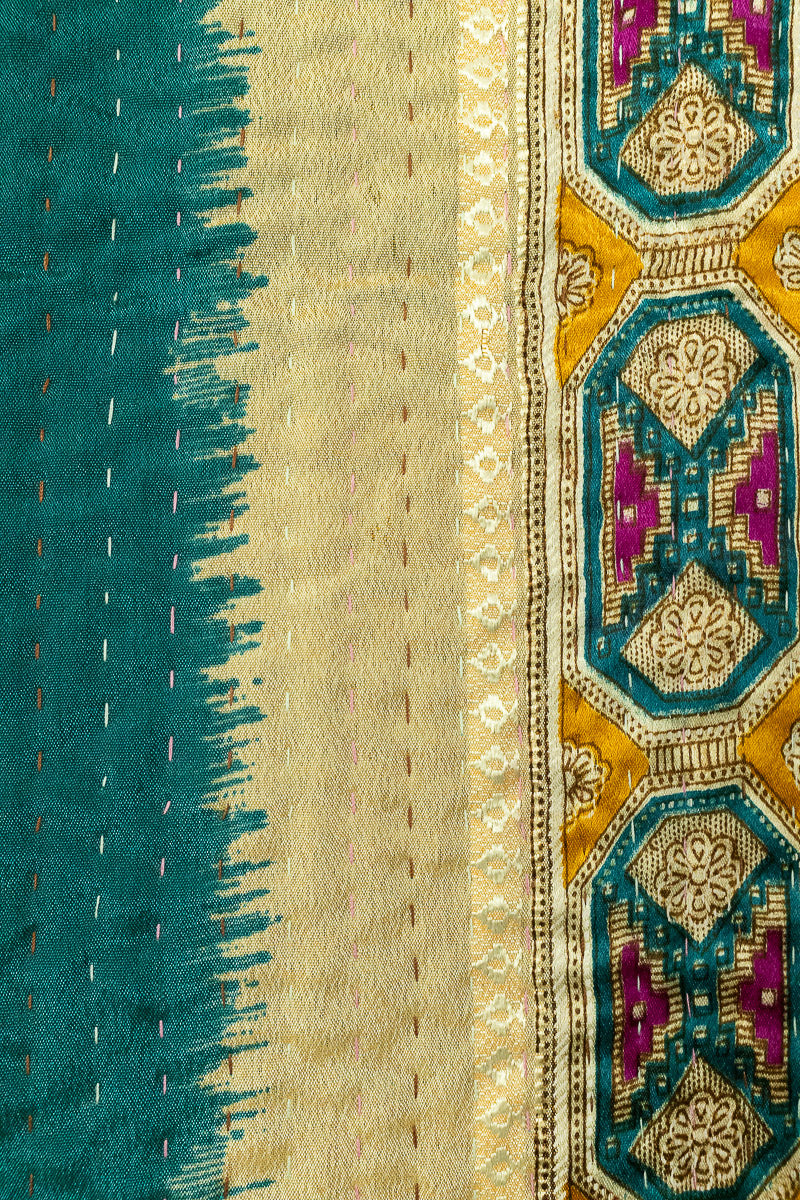 Truehearted Silk Blend Kantha Throw