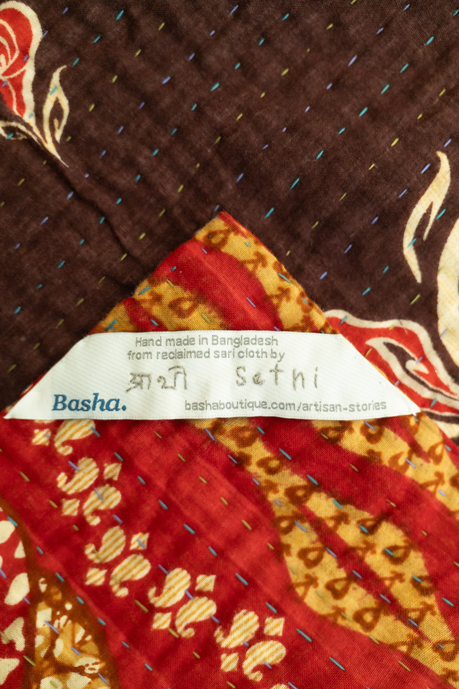 Turning Kantha Throw
