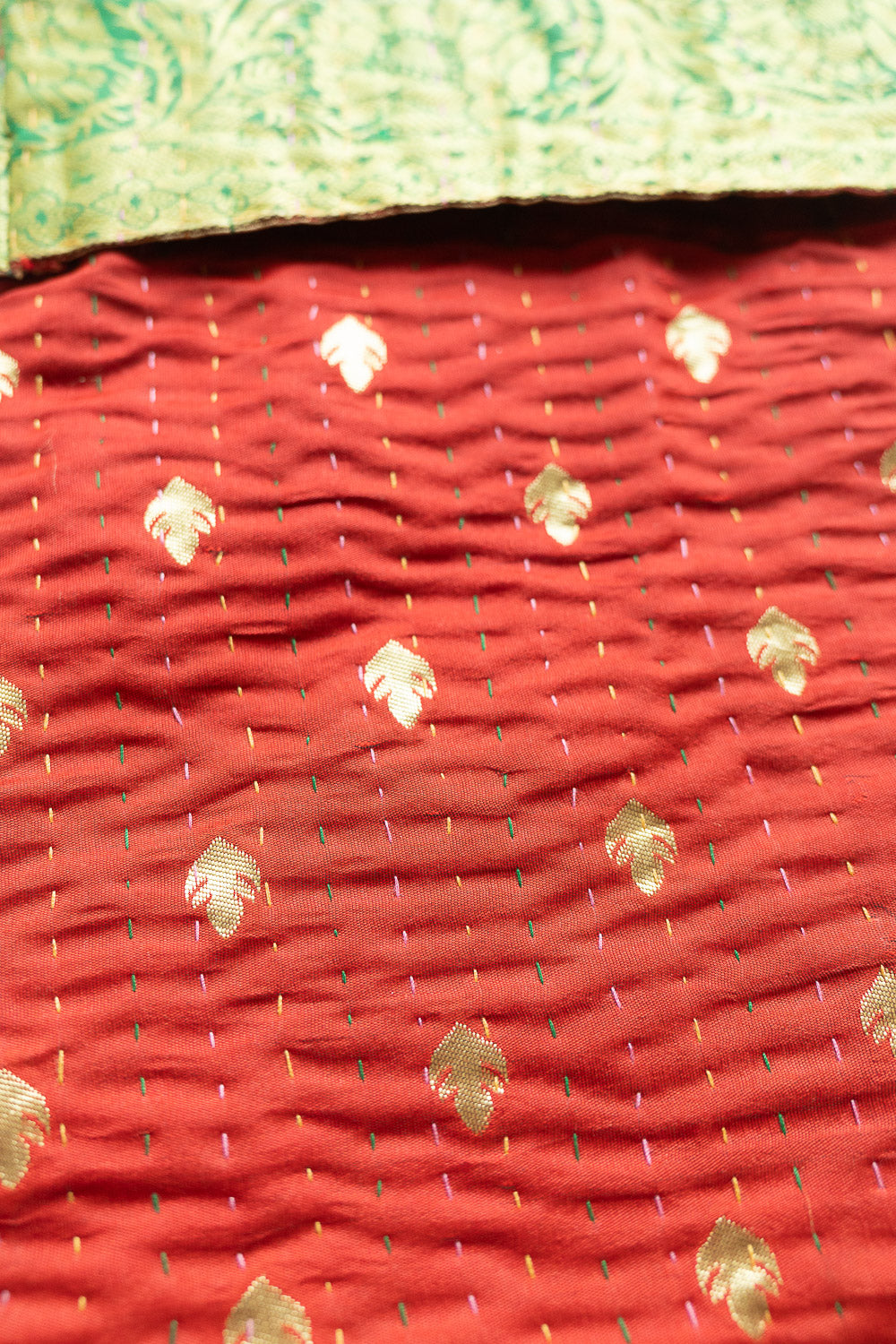 Twinkle No. 14 Kantha Silk Holiday Stocking