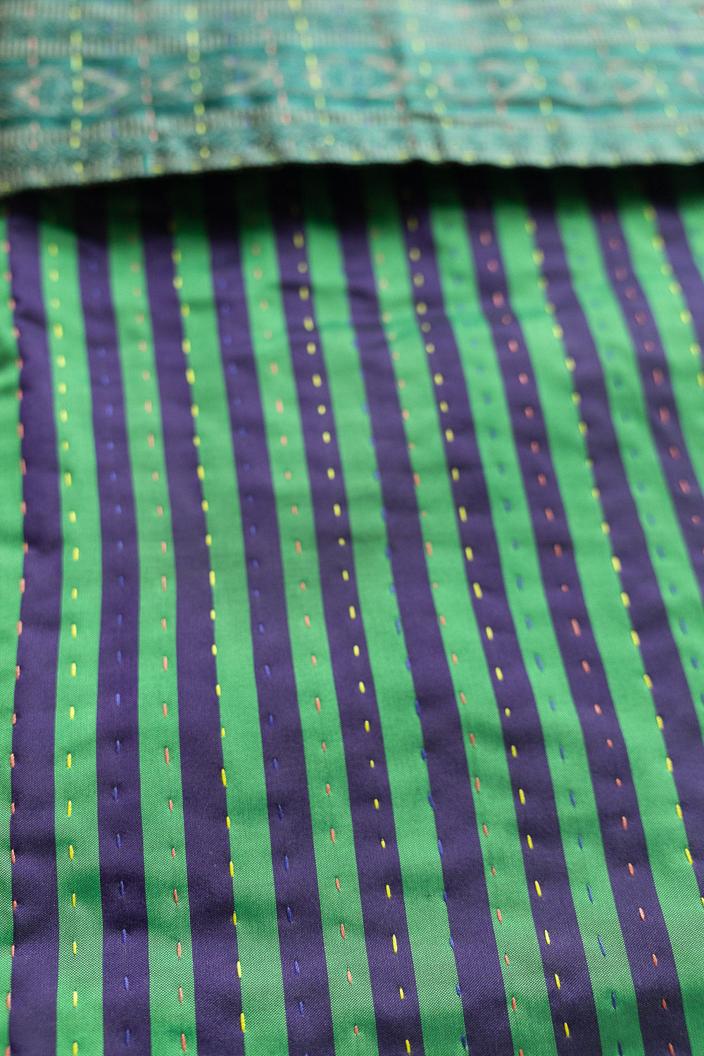 Twinkle No. 15 Kantha Silk Holiday Stocking