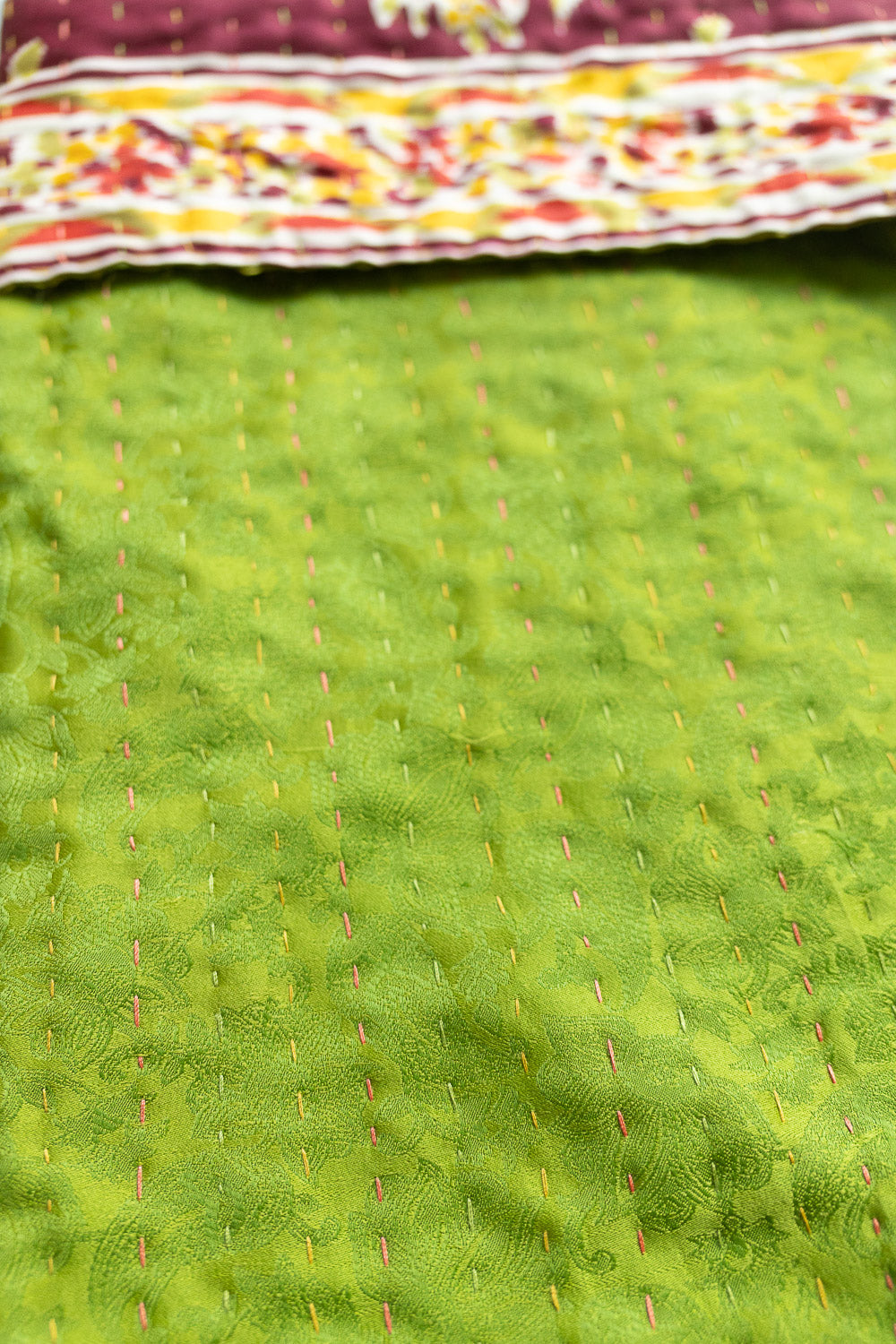 Twinkle No. 19 Kantha Silk Holiday Stocking