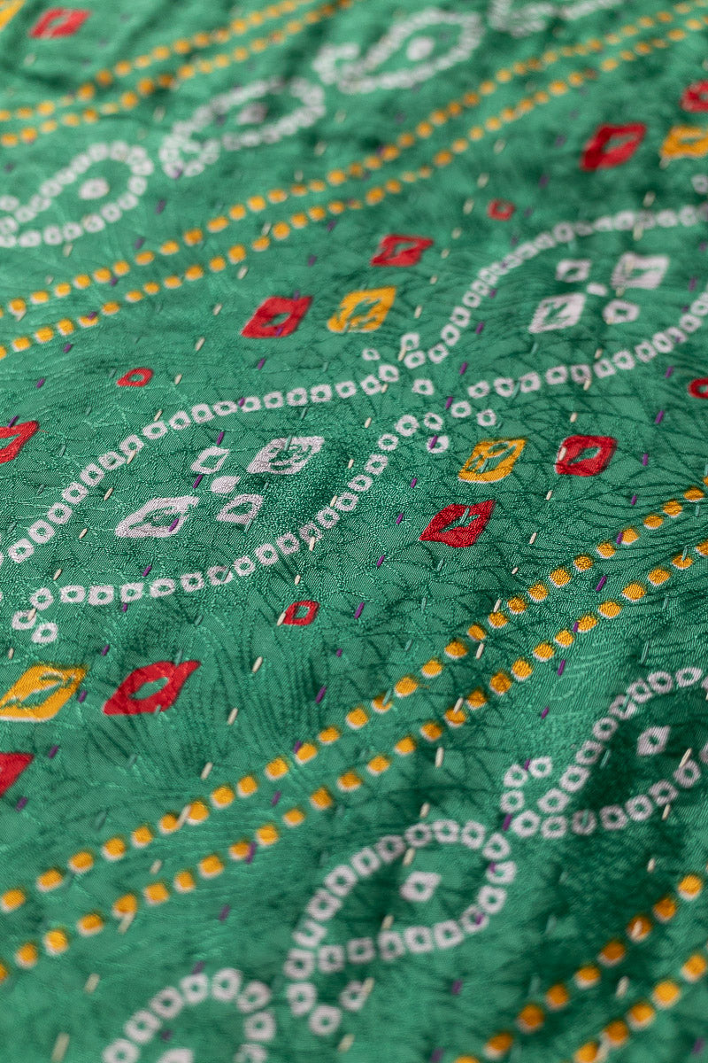 Kantha Silk Holiday Stocking - Twinkle No. 5