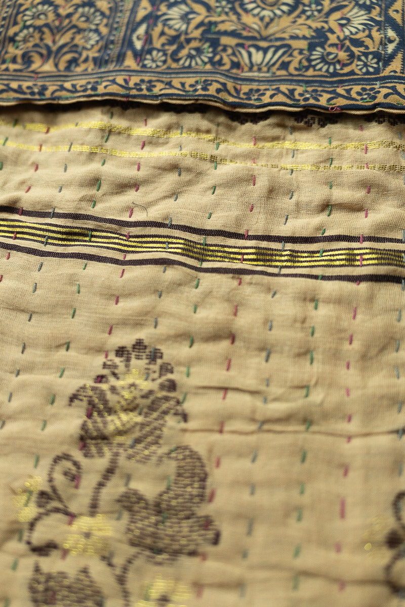 Kantha Silk Holiday Stocking - Twinkle No. 9