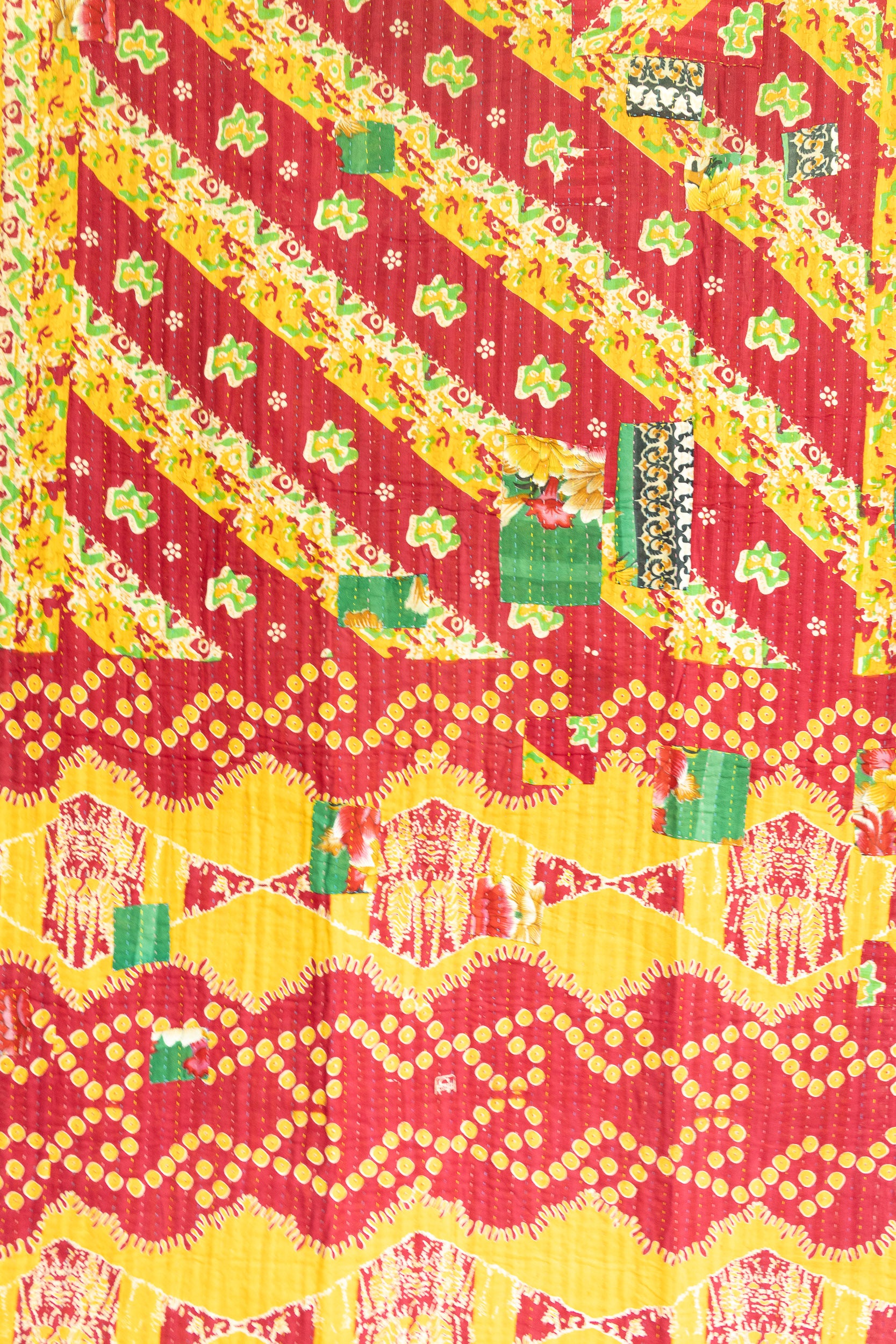 Kantha Throw Bed Quilt