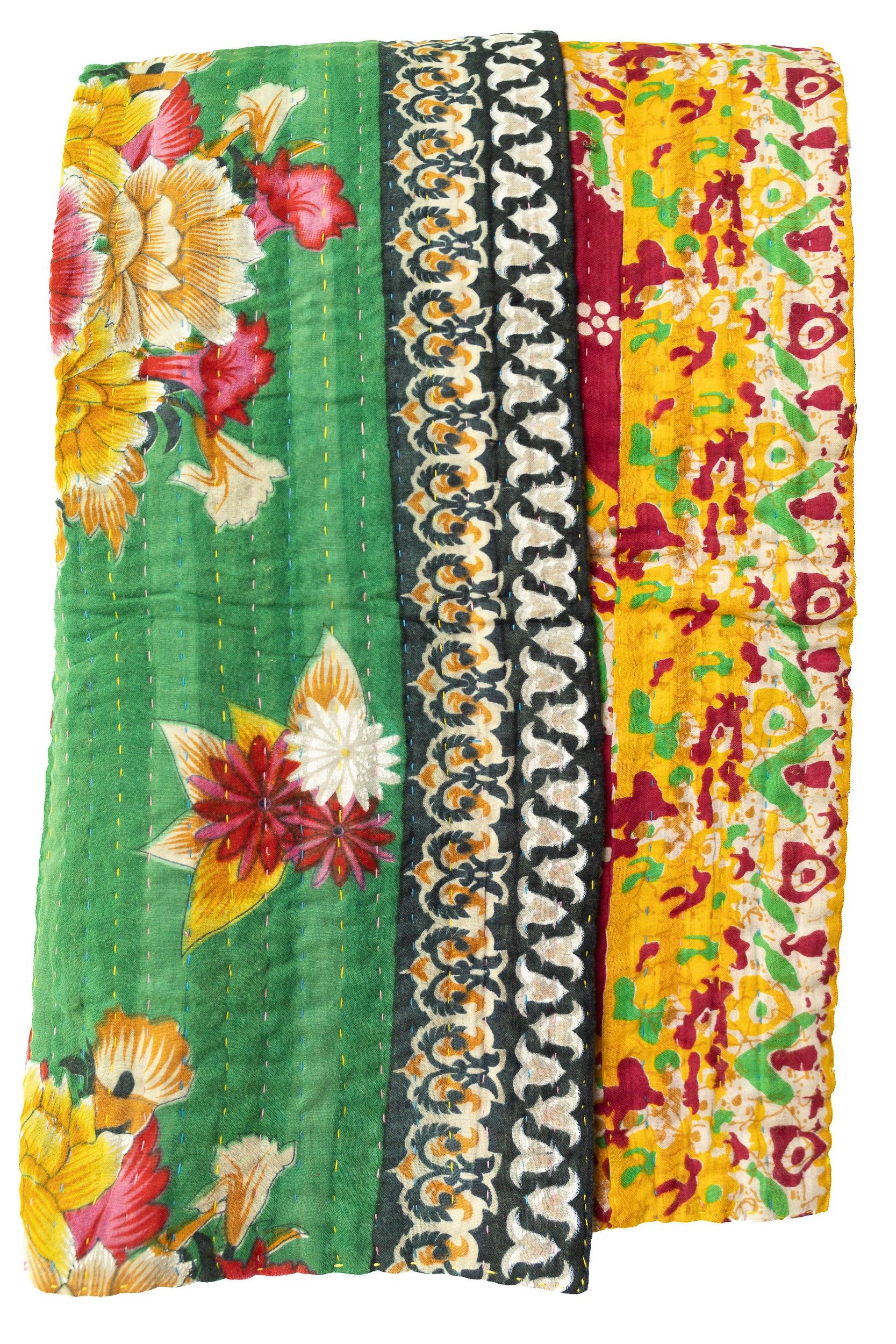 Vivacious Kantha Throw