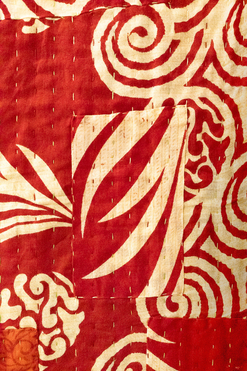 Vixen Kantha Christmas Throw