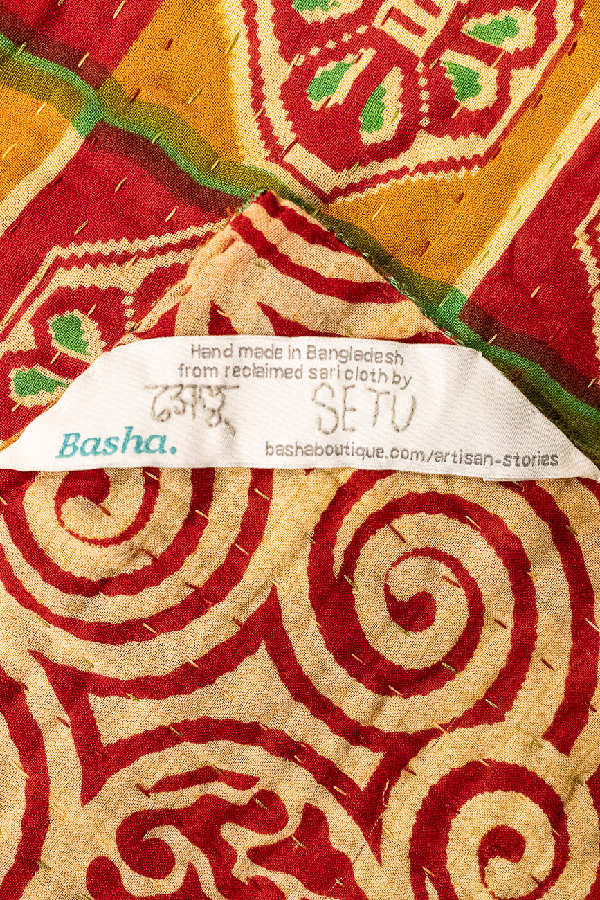 Vixen Kantha Christmas Throw