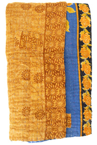 Warmth Kantha Throw Blanket