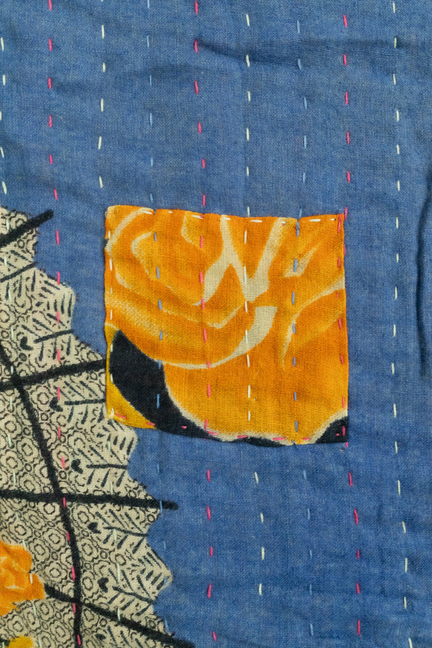 Warmth Kantha Throw Blanket