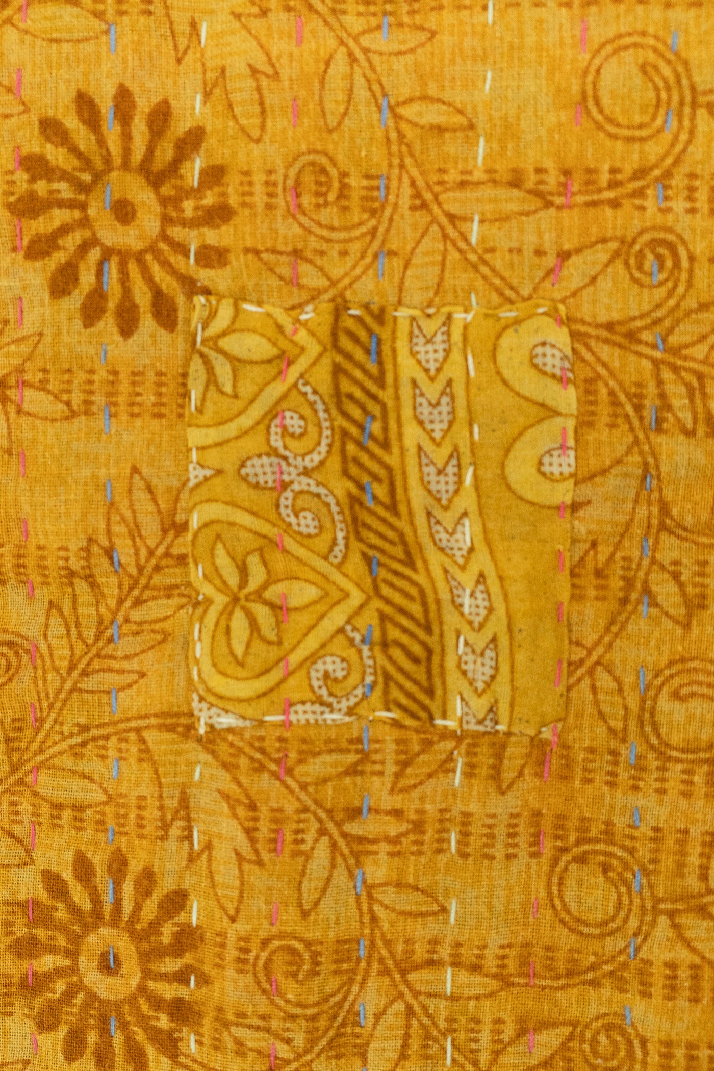 Warmth Kantha Throw Blanket