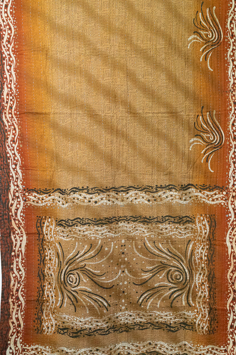 Warmth Silk Blend Kantha Throw