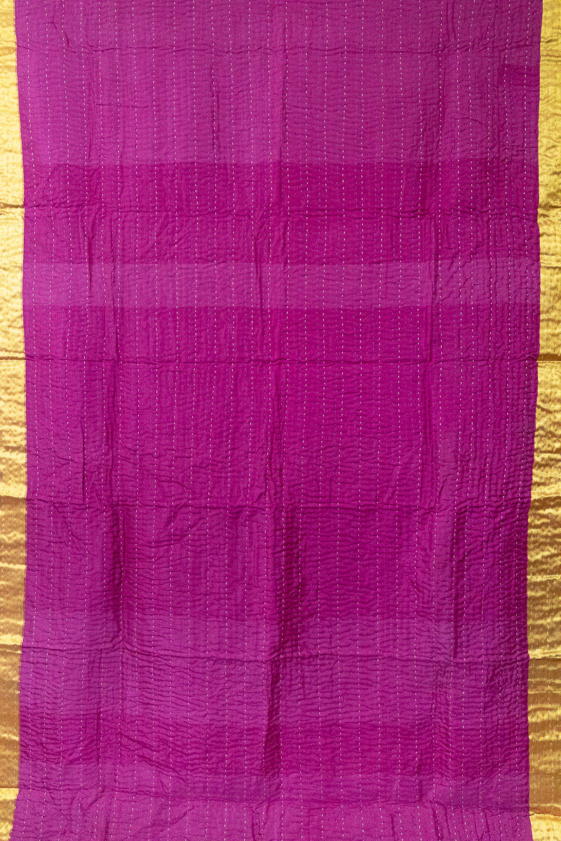 Wheel Silk Kantha Throw