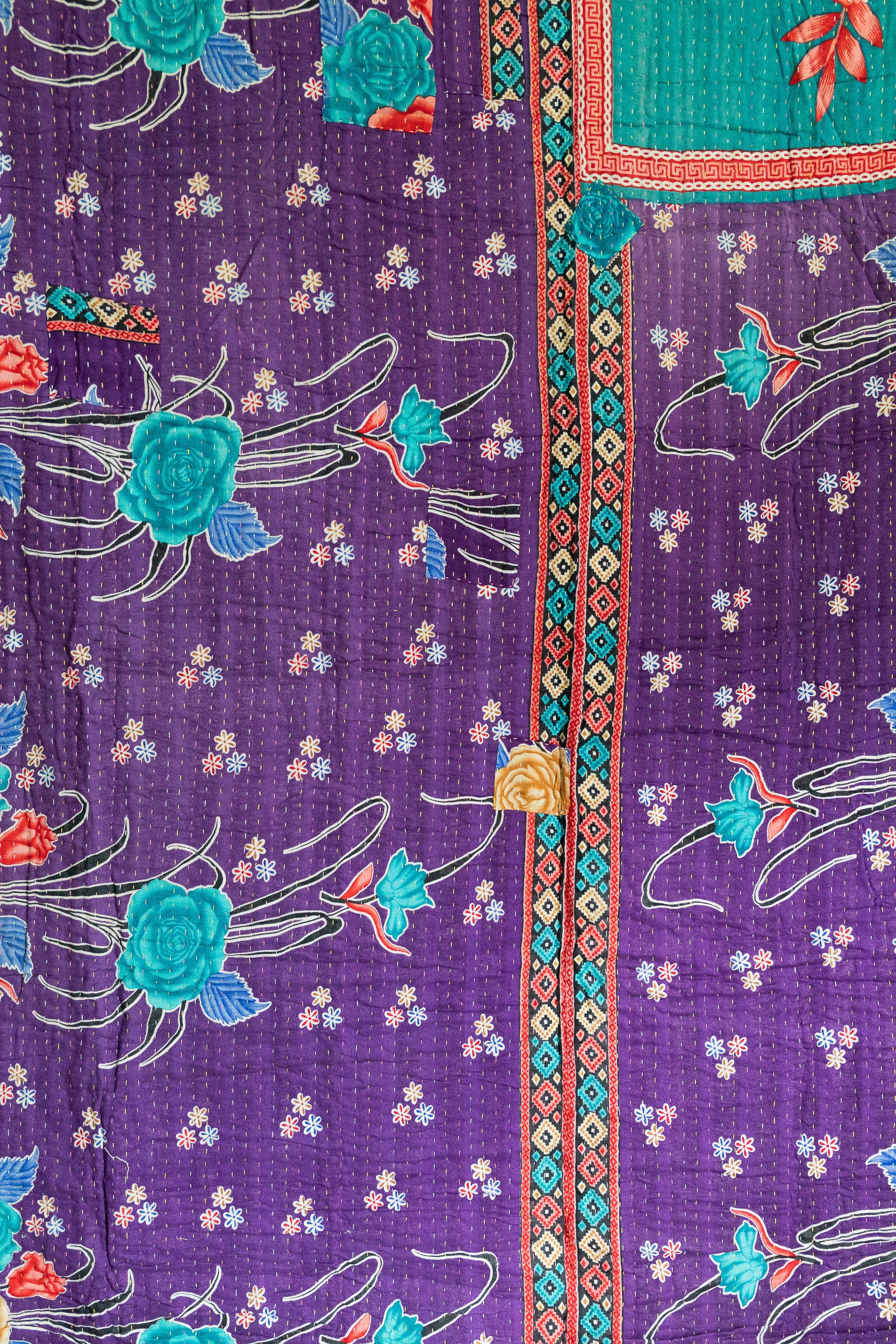 Whimsy Large Kantha Throw