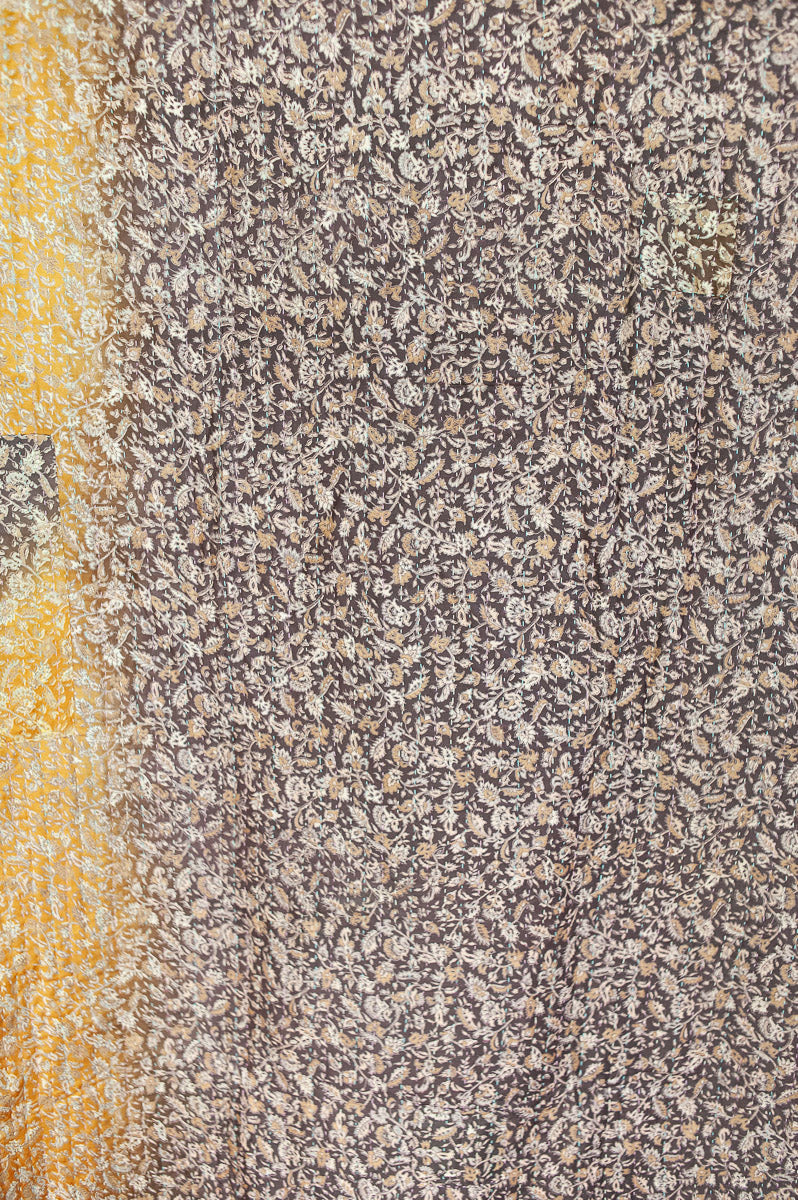 Whimsy Silk Blend Kantha Throw