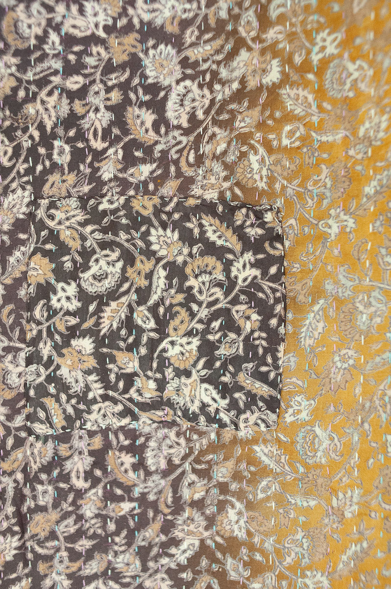 Whimsy Silk Blend Kantha Throw