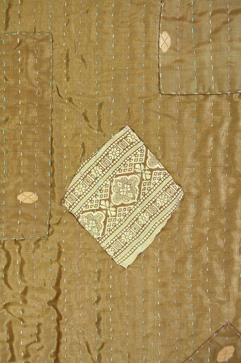 Whimsy Silk Blend Kantha Throw