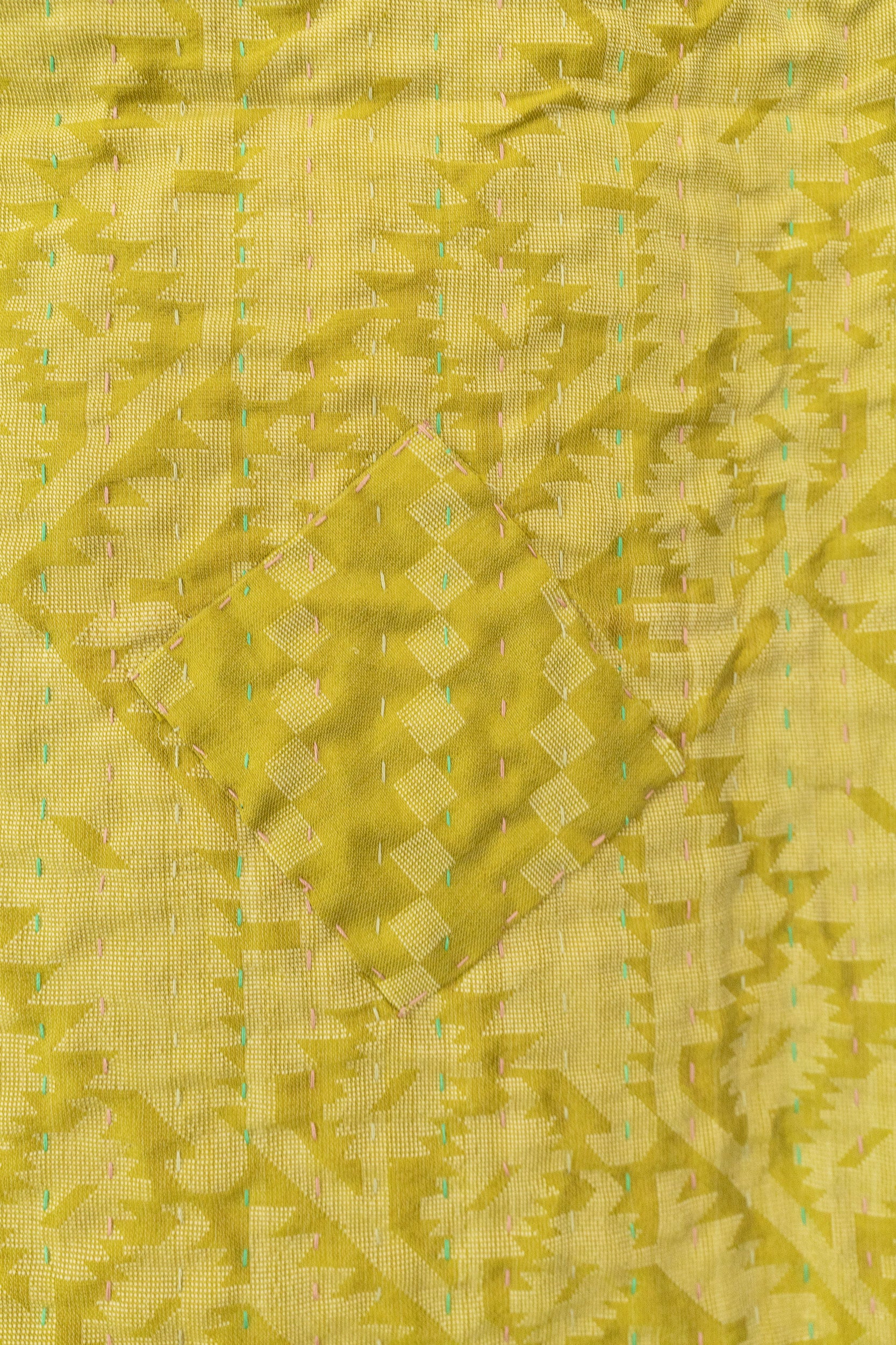 Whole Silk Blend Kantha Throw