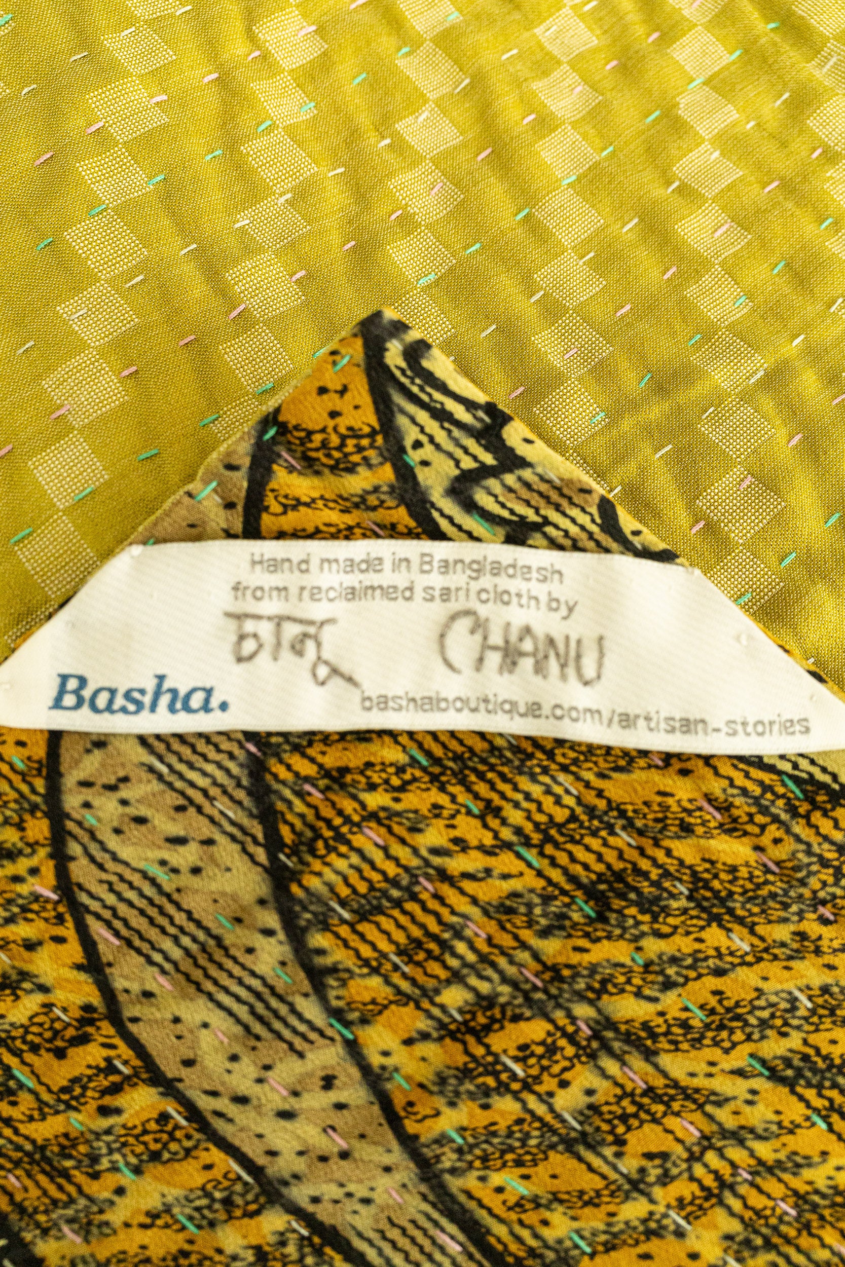 Whole Silk Blend Kantha Throw