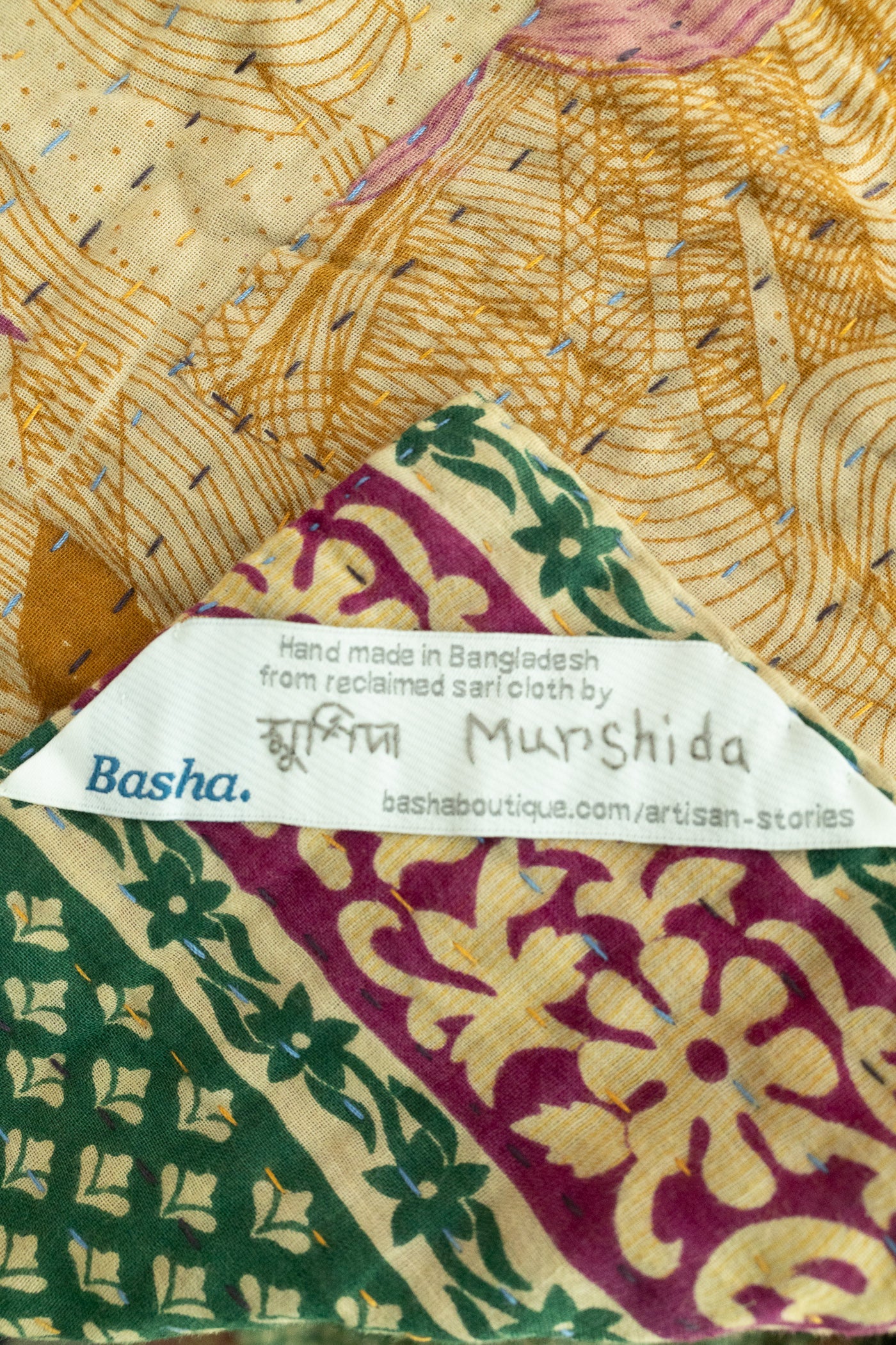Wholehearted Kantha Throw Blanket