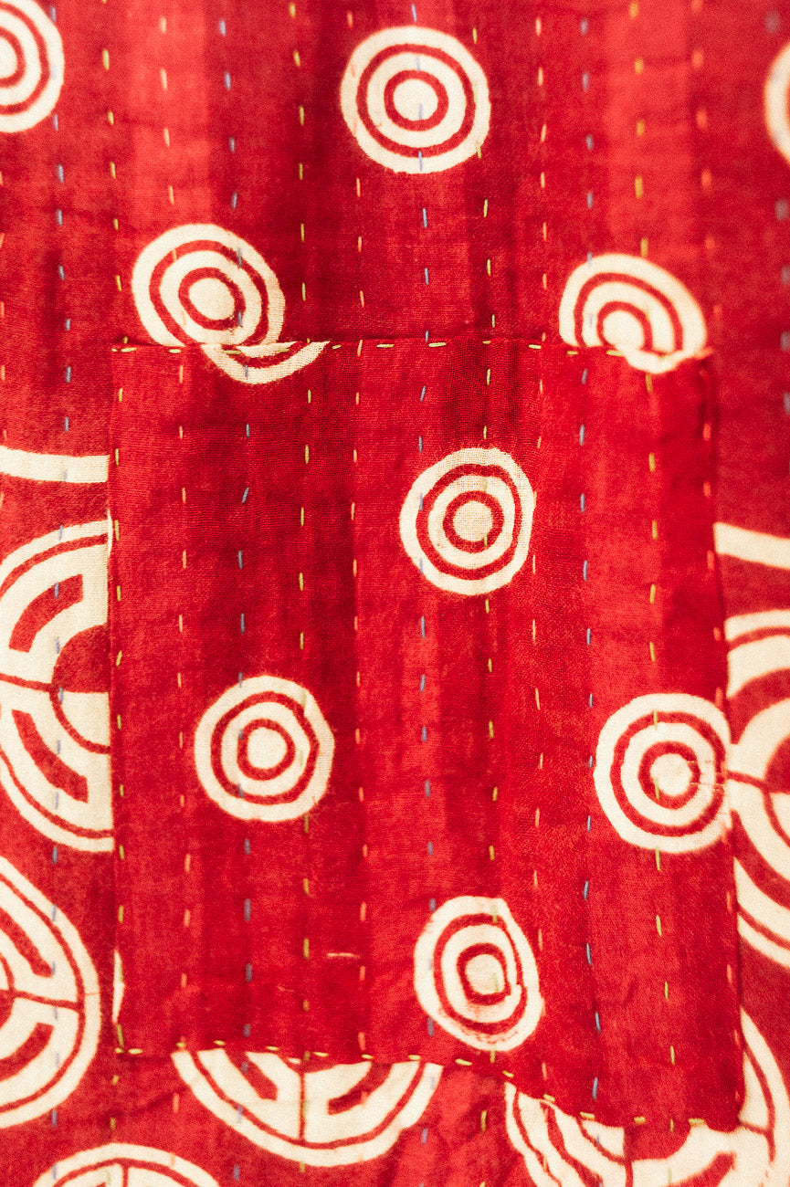 Wintergreen Kantha Christmas Throw