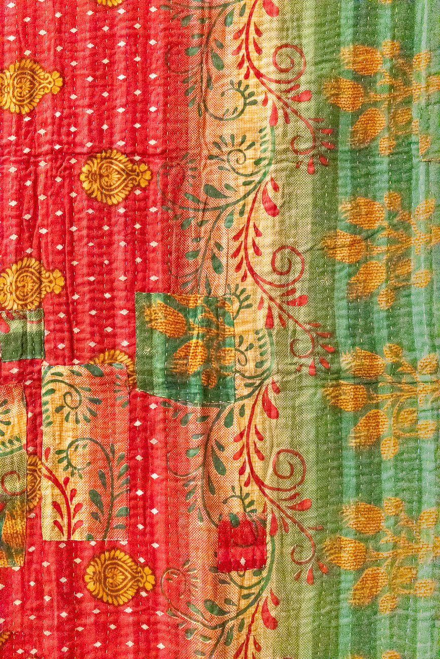 Wish Kantha Christmas Throw