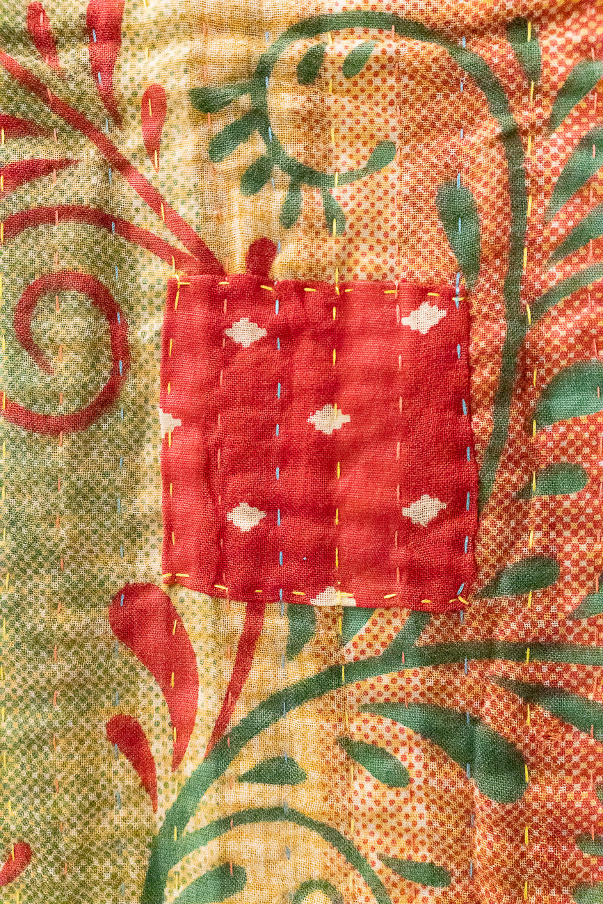 Wish Kantha Christmas Throw