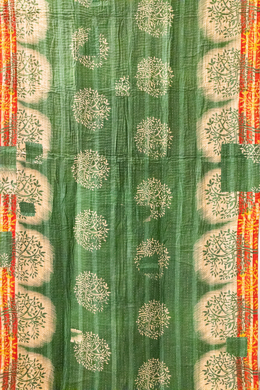 Wish Kantha Christmas Throw