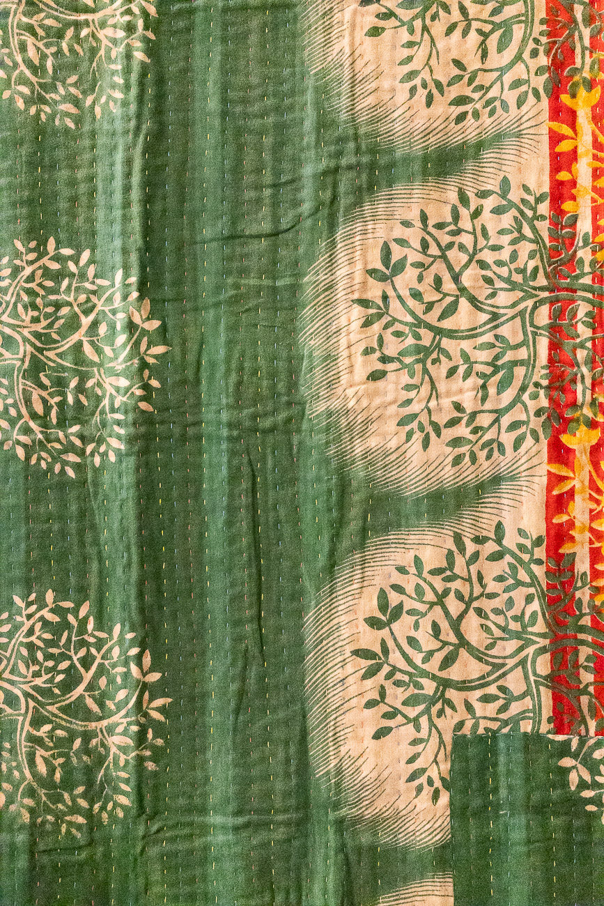 Wish Kantha Christmas Throw