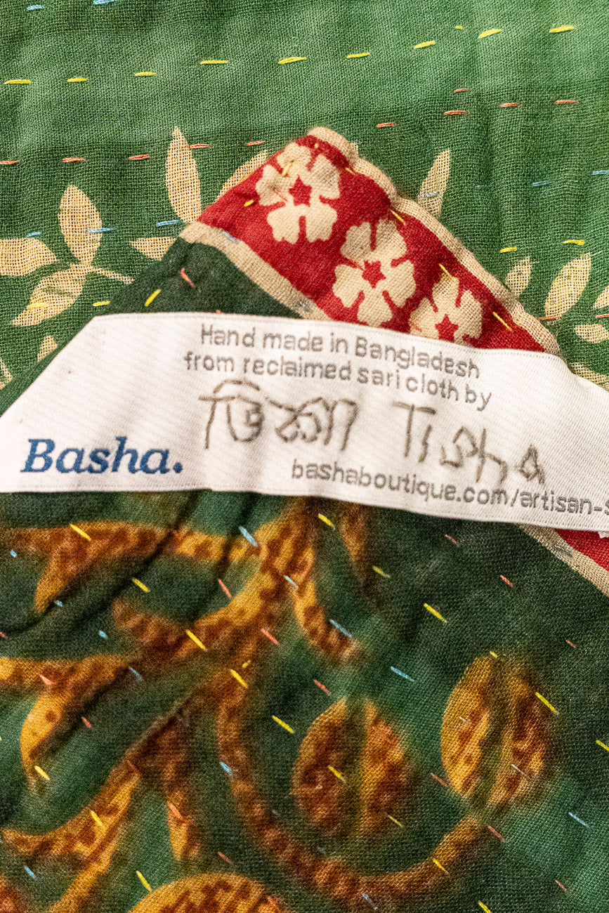 Wish Kantha Christmas Throw