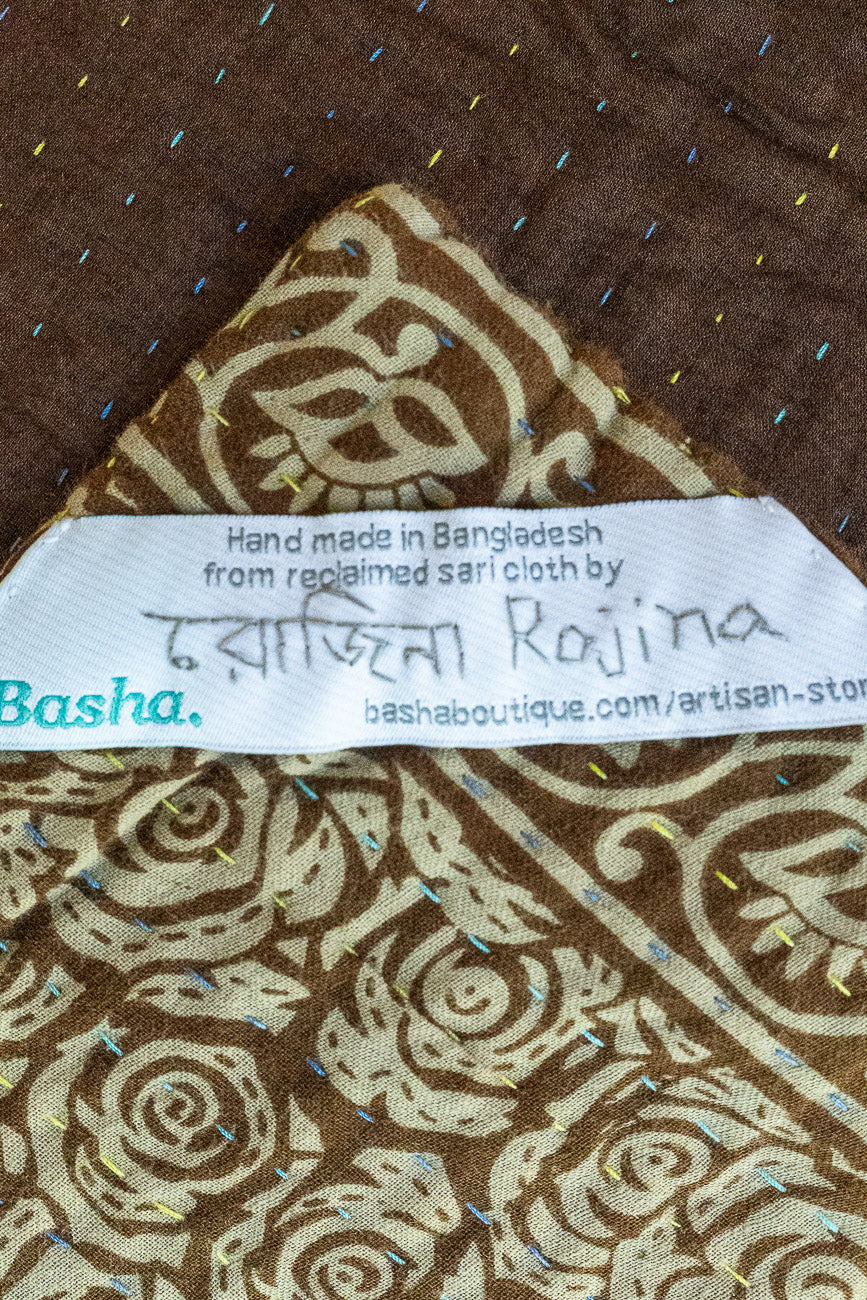 Wistful Kantha Throw