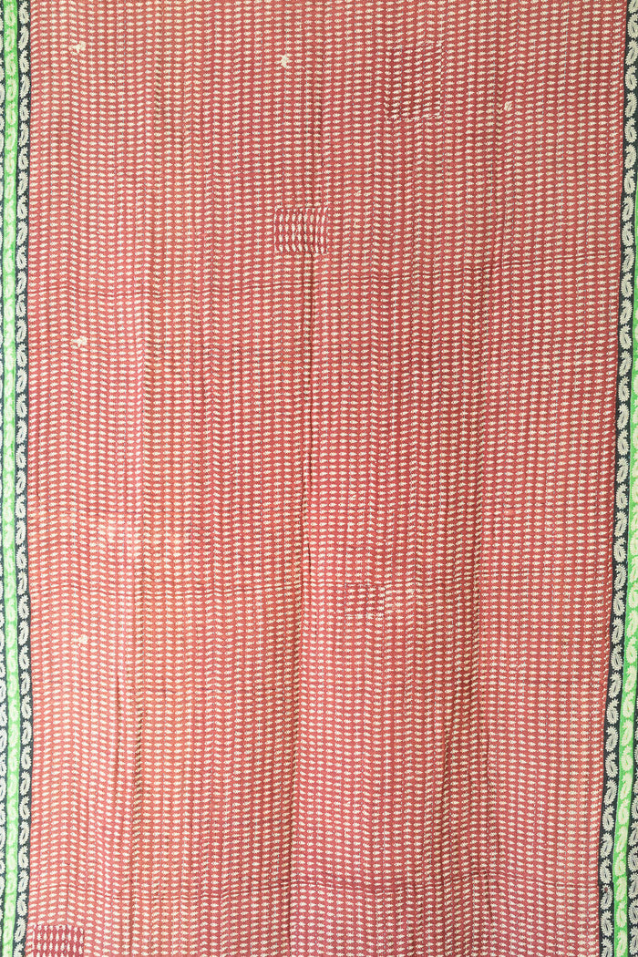 Kantha Throw Bed Quilt