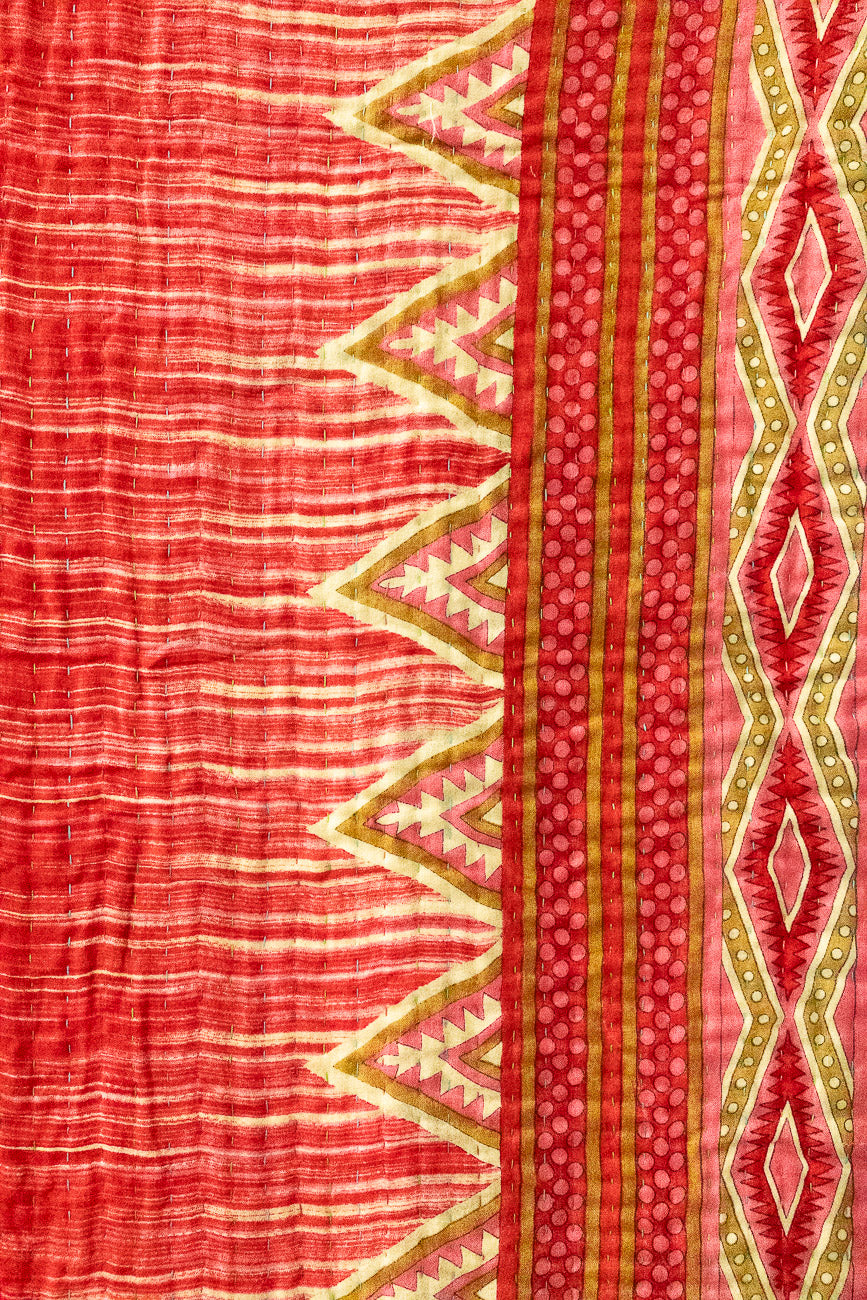 Wrapped Kantha Christmas Throw