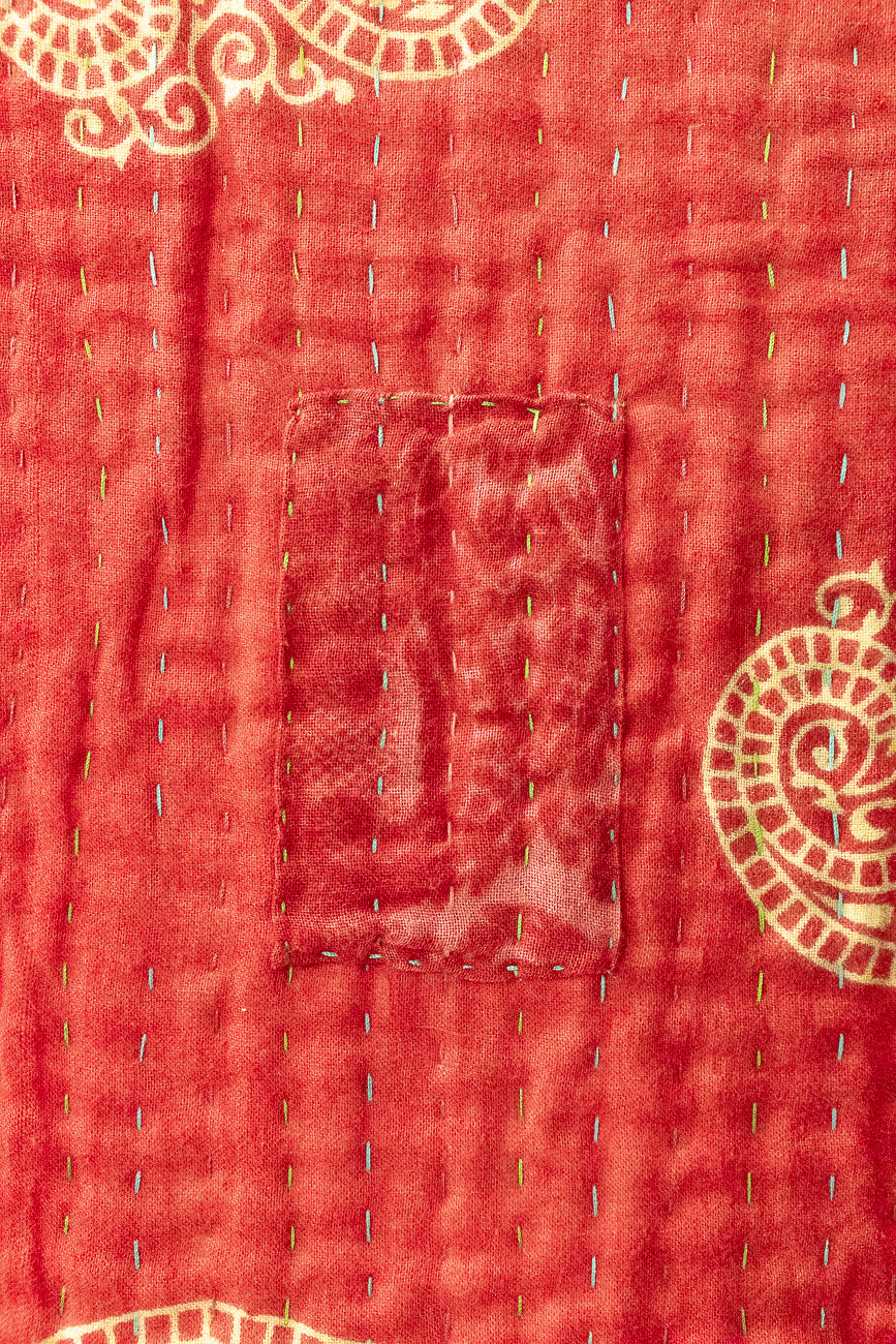 Wrapped Kantha Christmas Throw