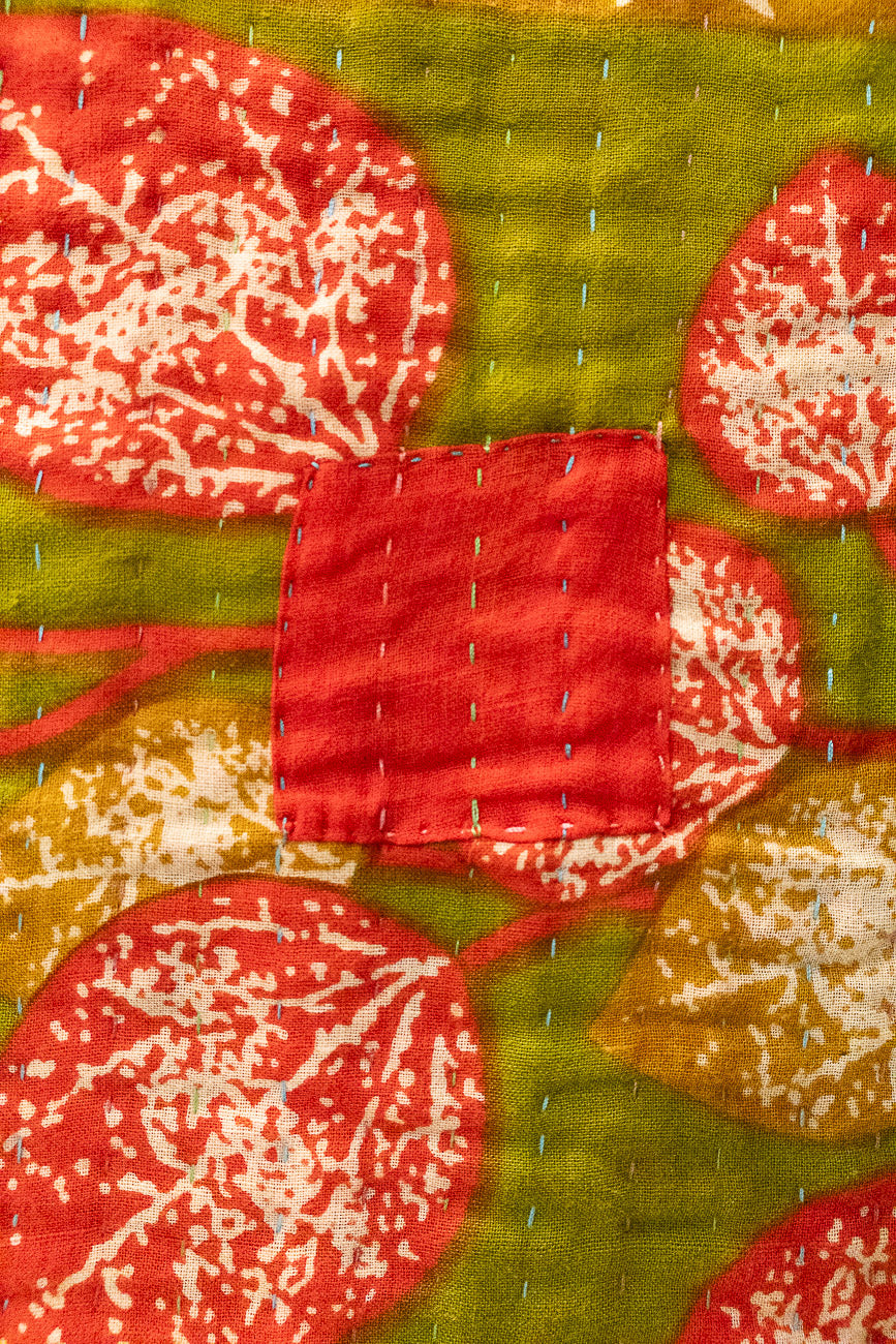 Wrapped Kantha Christmas Throw